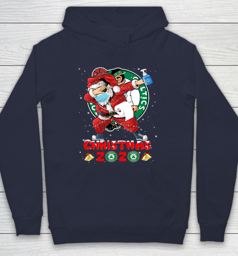 Boston Celtics Funny Santa Claus Dabbing Christmas 2020 NBA Hoodie 2