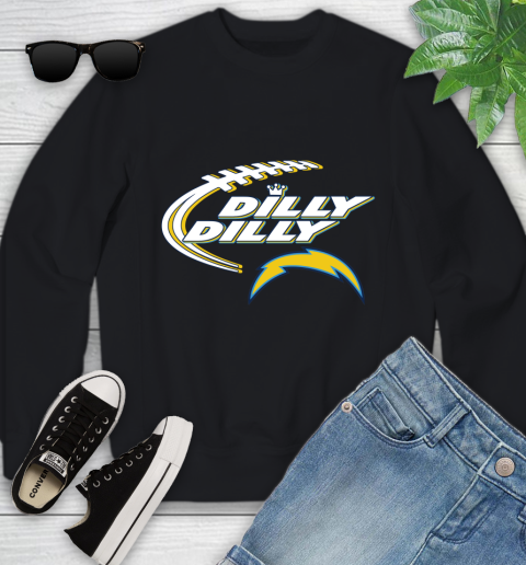 NFL Los Angeles Chargers Dilly Dilly Football Sports Youth Sweatshirt 2