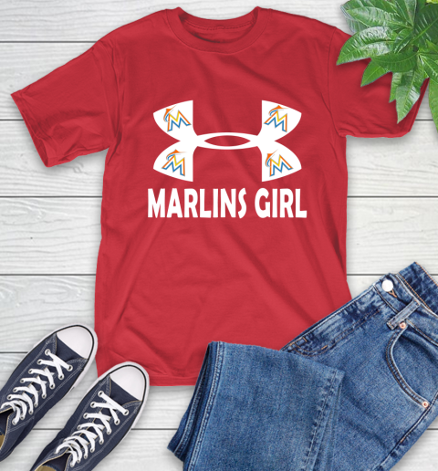 MLB Miami Marlins Under Armour Baseball Sports T-Shirt 11