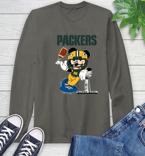 NFL Green Bay Packers Mickey Mouse Disney Super Bowl Football T Shirt Long Sleeve T-Shirt 8