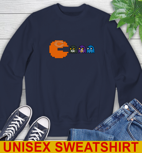 Chicago Bears NFL Football Pac Man Champion Sweatshirt 3