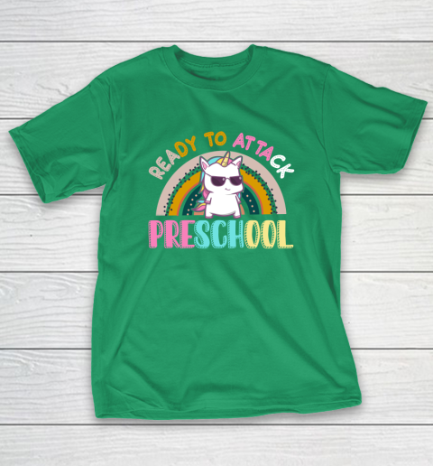 Back to school shirt Ready To Attack PreSchool Unicorn T-Shirt 15
