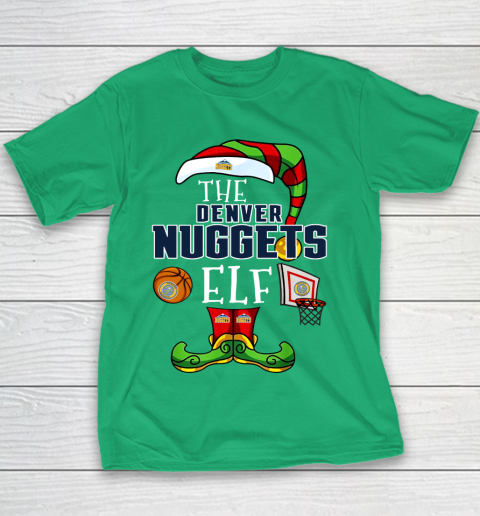 Denver Nuggets Christmas ELF Funny NBA Youth T-Shirt 3