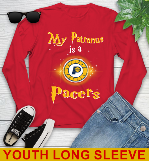 NBA Basketball Harry Potter My Patronus Is A Indiana Pacers Youth Long Sleeve 11