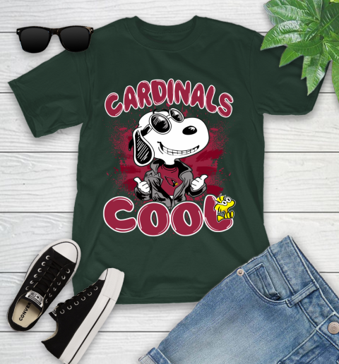 NFL Football Arizona Cardinals Cool Snoopy Shirt Youth T-Shirt 4