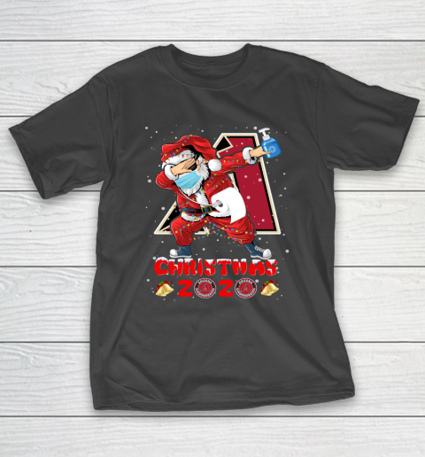 Arizona Diamondbacks Funny Santa Claus Dabbing Christmas 2020 MLB T-Shirt