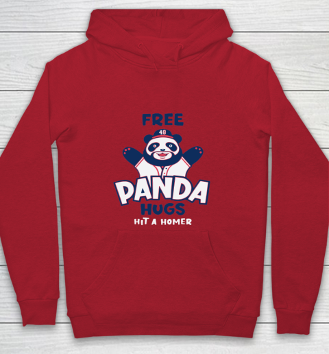 Free Panda Hugs Braves Youth Hoodie