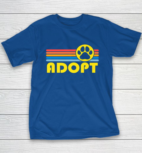 Rescue Animal Adoption Adopt Cat or Dog Vintage Retro Sunset Youth T-Shirt 6