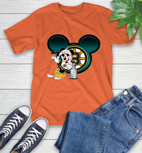 NHL Boston Bruins Stanley Cup Mickey Mouse Disney Hockey T Shirt T-Shirt 5