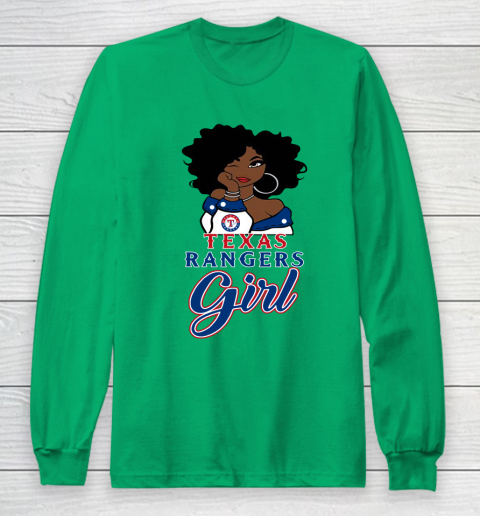 Texas Rangerss Girl MLB Long Sleeve T-Shirt 7