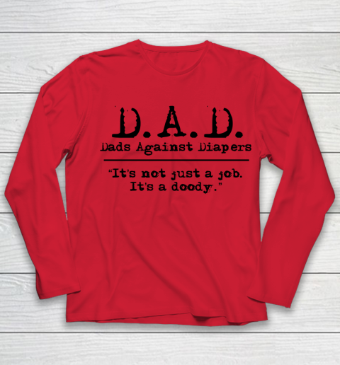 DAD Father's Day Dads Against Diaper Doody Youth Long Sleeve 7