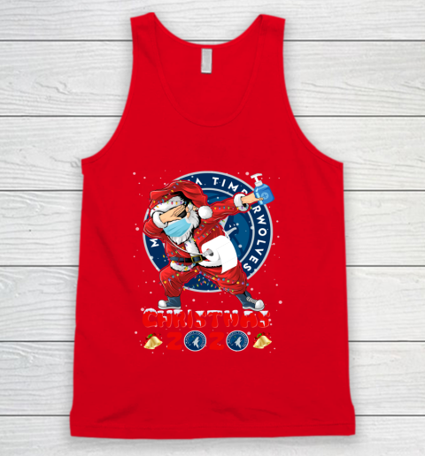 Minnesota Timberwolves Funny Santa Claus Dabbing Christmas 2020 NBA Tank Top 5