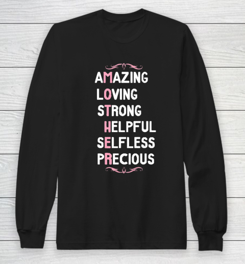 Mother's Day Funny Gift Ideas Apparel  Amazing Loving Mother Appreciation T Shirt Long Sleeve T-Shirt