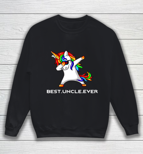 Funny Best Uncle Ever Dabbing Unicorn Sweatshirt