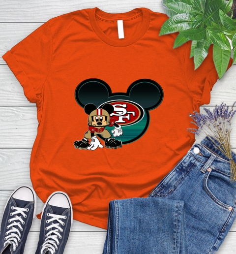 NFL San Francisco 49ers Mickey Mouse Disney Football T Shirt Women's T-Shirt 4