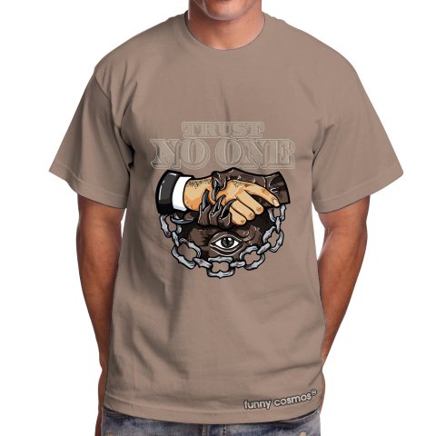 Air Jordan 1 Patina Matching Sneaker Tshirt Trust No One Eye Brown and Gray Jordan Tshirt