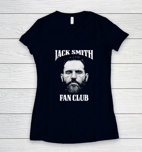 Jack Smith Fan Club Retro American Patriotic Political Women's V-Neck T-Shirt 2