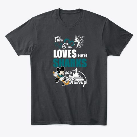 Girl Love Her SAN JOSE SHARKS And Mickey Disney ro8h girl love her san jose sharks and mickey disney classic t shirt 2 front black
