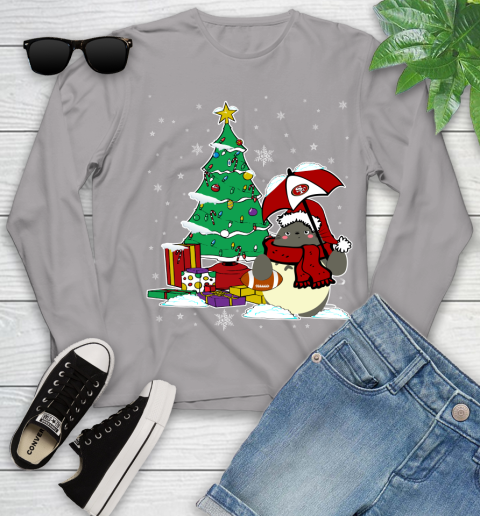 San Francisco 49ers NFL Football Cute Tonari No Totoro Christmas Sports Youth Long Sleeve 5