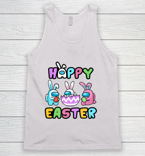Among Us Game Shirt Bunny Kinda Sus Among Sus Us Cute Eggs Happy Easter Day Tank Top
