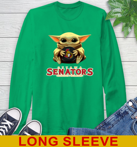 NHL Hockey Ottawa Senators Star Wars Baby Yoda Shirt 64