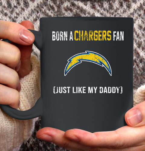 NFL Los Angeles Chargers Football Loyal Fan Just Like My Daddy Shirt Ceramic Mug 11oz