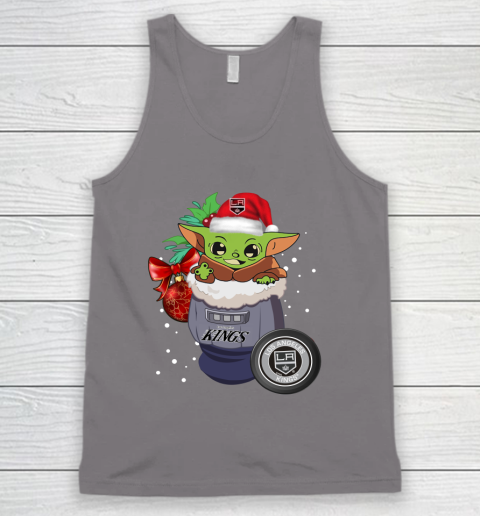 Los Angeles Kings Christmas Baby Yoda Star Wars Funny Happy NHL Tank Top 7