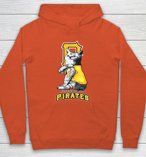 MLB Baseball My Cat Loves Pittsburgh Pirates Hoodie 3
