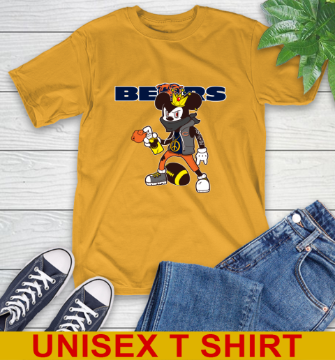 Chicago Bears NFL Football Mickey Peace Sign Sports T-Shirt 3