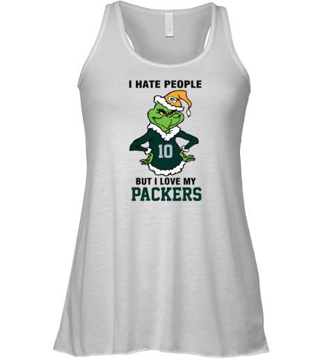 I Hate People But I Love My Packers Green Bay Packers NFL Teams Racerback Tank