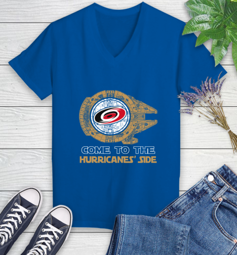 NHL Come To The Carolina Hurricanes Wars Hockey Sports Women's V-Neck T-Shirt 10