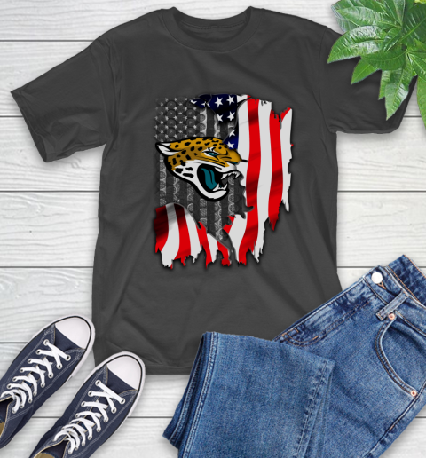 Jacksonville Jaguars NFL Football American Flag T-Shirt