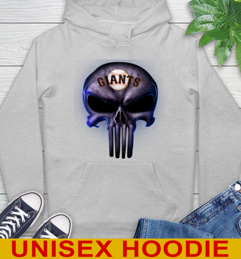 San Francisco Giants MLB Baseball Punisher Skull Sports Hoodie 6