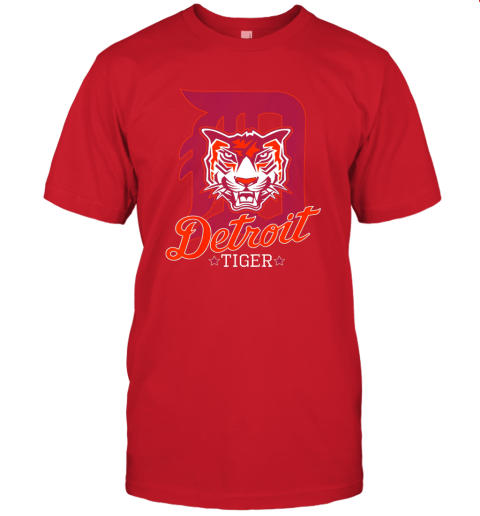 lgyr tiger mascot distressed detroit baseball t shirt new jersey t shirt 60 front red