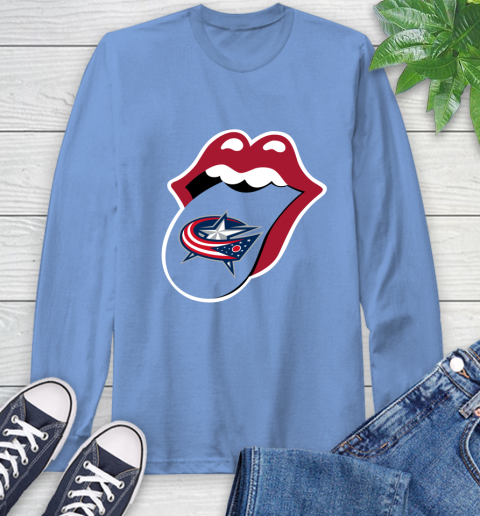 Columbus Blue Jackets NHL Hockey Lips I Root For My Team Adoring Fan 68