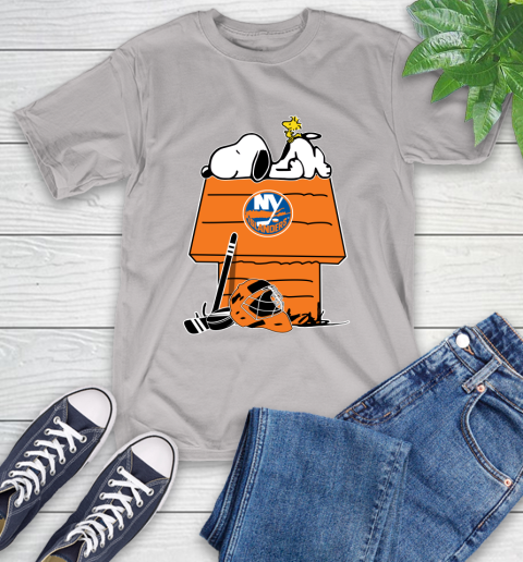 New York Islanders NHL Hockey Snoopy Woodstock The Peanuts Movie (1) T-Shirt 12