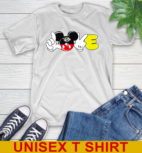 Nashville Predators NHL Hockey Love Mickey Disney Sports T-Shirt