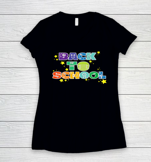 Back to School Teachers and Students funny Back to School Women's V-Neck T-Shirt