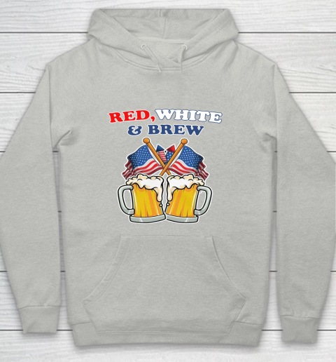 Beer Lover Funny Shirt BEER RED WHITE AND BREW 4TH OF JULY Youth Hoodie