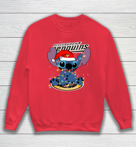 Pittsburgh Penguins NHL Hockey noel stitch Christmas Sweatshirt 6