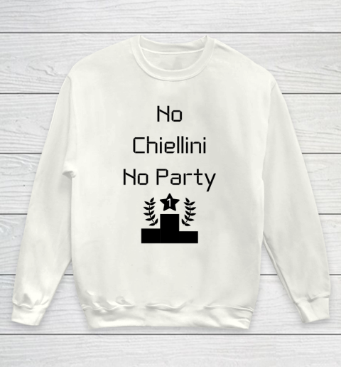 No Chiellini No Party  Italia Euro Uefa 2020 Champion Youth Sweatshirt