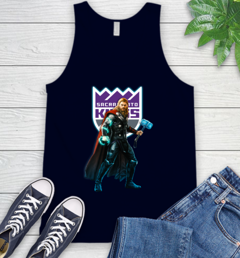 NBA Thor Avengers Endgame Basketball Sacramento Kings Tank Top 3