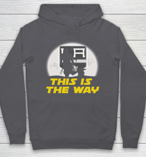 Los Angeles Kings NHL Ice Hockey Star Wars Yoda And Mandalorian This Is The Way Hoodie 4