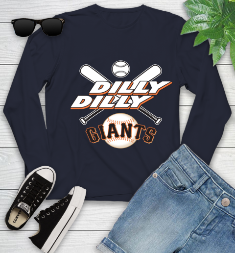 MLB San Francisco Giants Dilly Dilly Baseball Sports Youth Long Sleeve 3