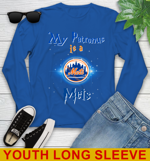 MLB Baseball Harry Potter My Patronus Is A New York Mets Youth Long Sleeve 10