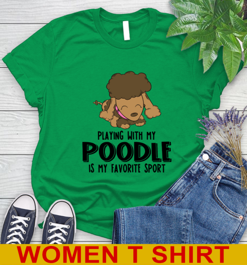 Playing with my poodle is my favorite sport 76