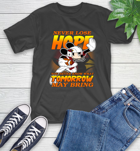 Atlanta Falcons NFL Football Mickey Disney Never Lose Hope (2) T-Shirt