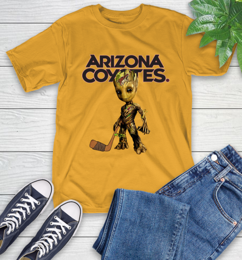 Arizona Coyotes NHL Hockey Groot Marvel Guardians Of The Galaxy T-Shirt 3