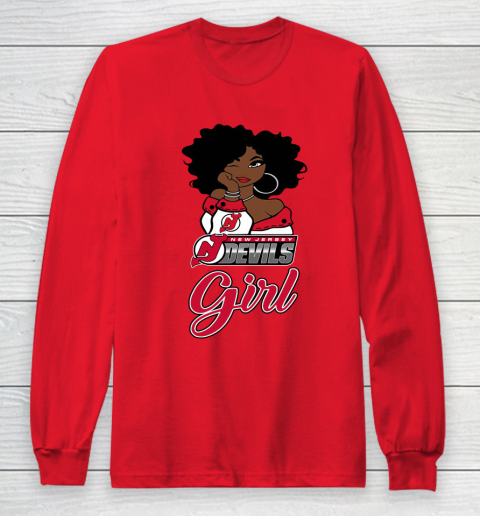 New Jersey Devils Girl NHL Long Sleeve T-Shirt 10