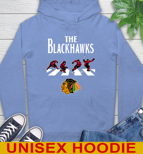 NHL Hockey Chicago Blackhawks The Beatles Rock Band Shirt Hoodie 11